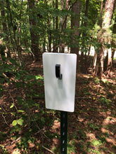 Load image into Gallery viewer, RECTANGLE 4″ W X 8″ T – T-POST HOOK MOUNT – 1/4″ THICK MILD STEEL