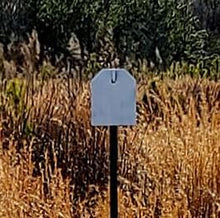 Load image into Gallery viewer, IPSC TORSO 75% PLATE CARRIER CUTOUT– T-POST HOOK MOUNT – 3/8″ THICK AR500