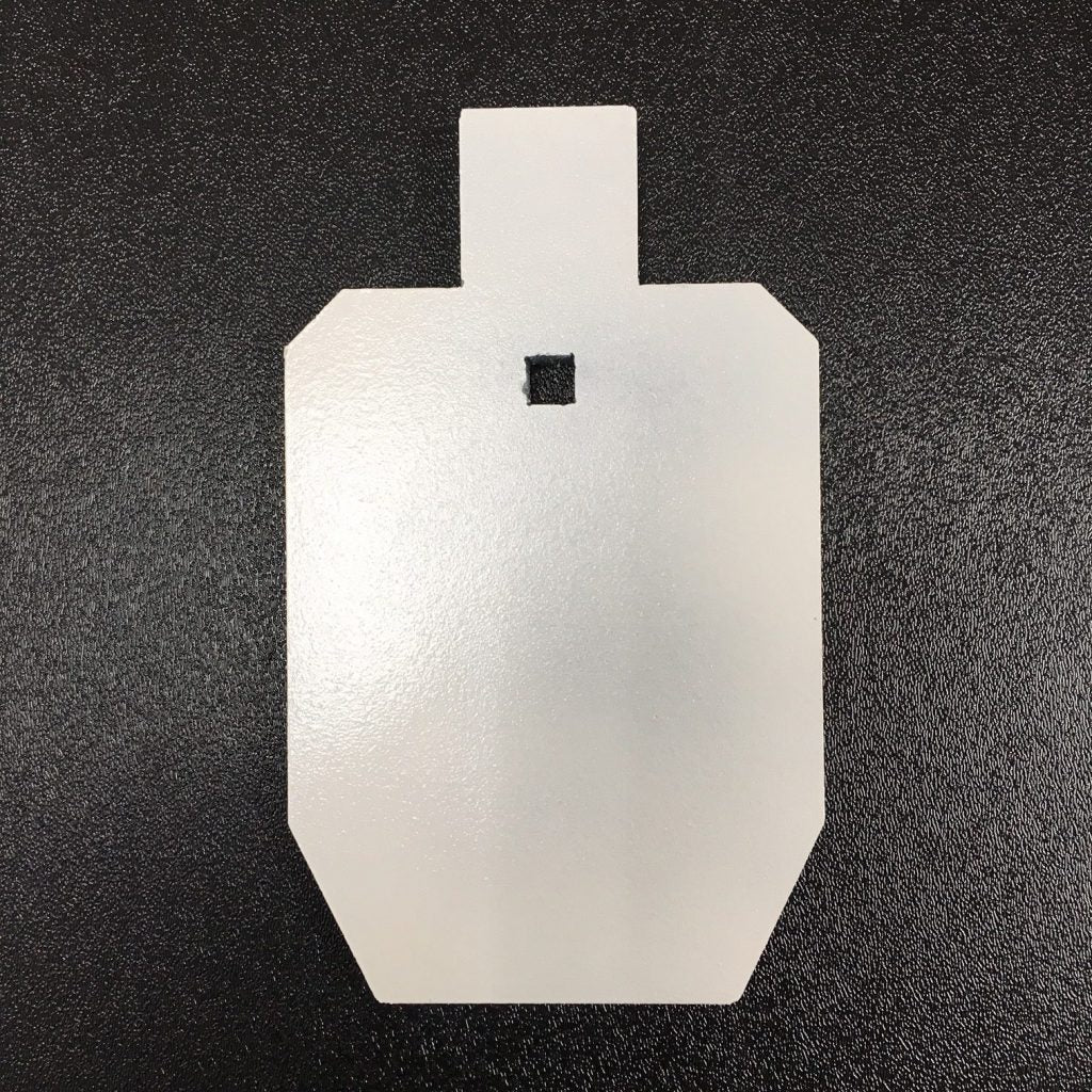 IPSC TORSO 25% – 1 CARRIAGE BOLT MOUNT – 3/8″ THICK AR500